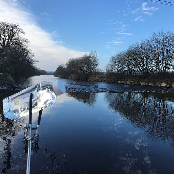 Water Risk Specialist Alice Skennerton-Barroll and Catchment scientist Charlotte Bryan went out to a frosty Llwyn Onn before Christmas 