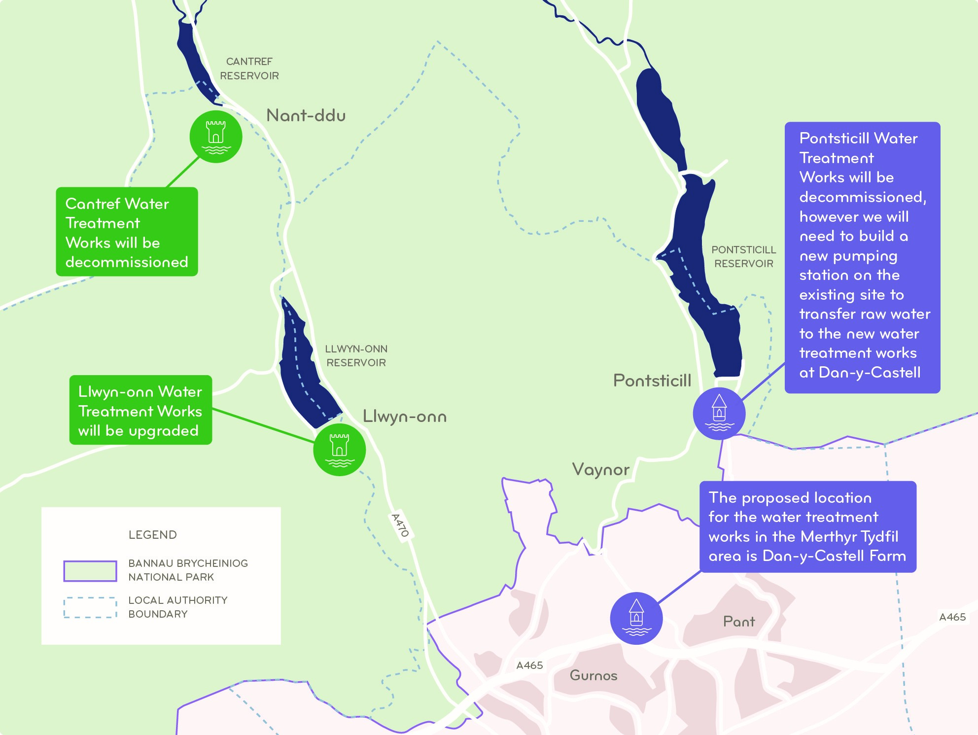 Cwm Taf map