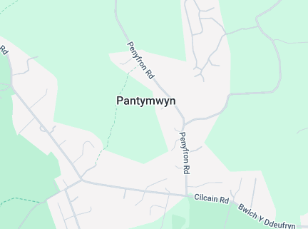 Pantymwyn map
