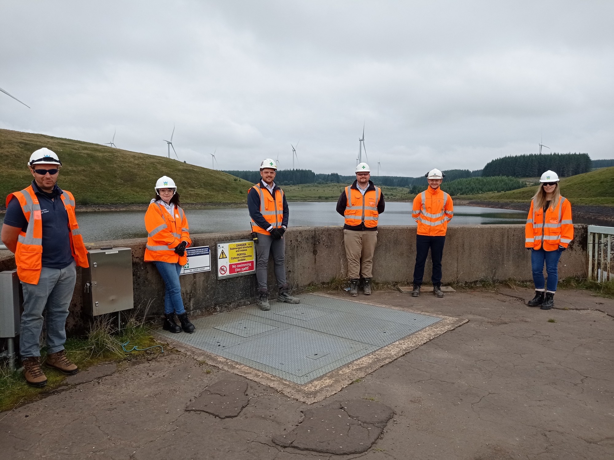Lluest Wen Reservoir work
