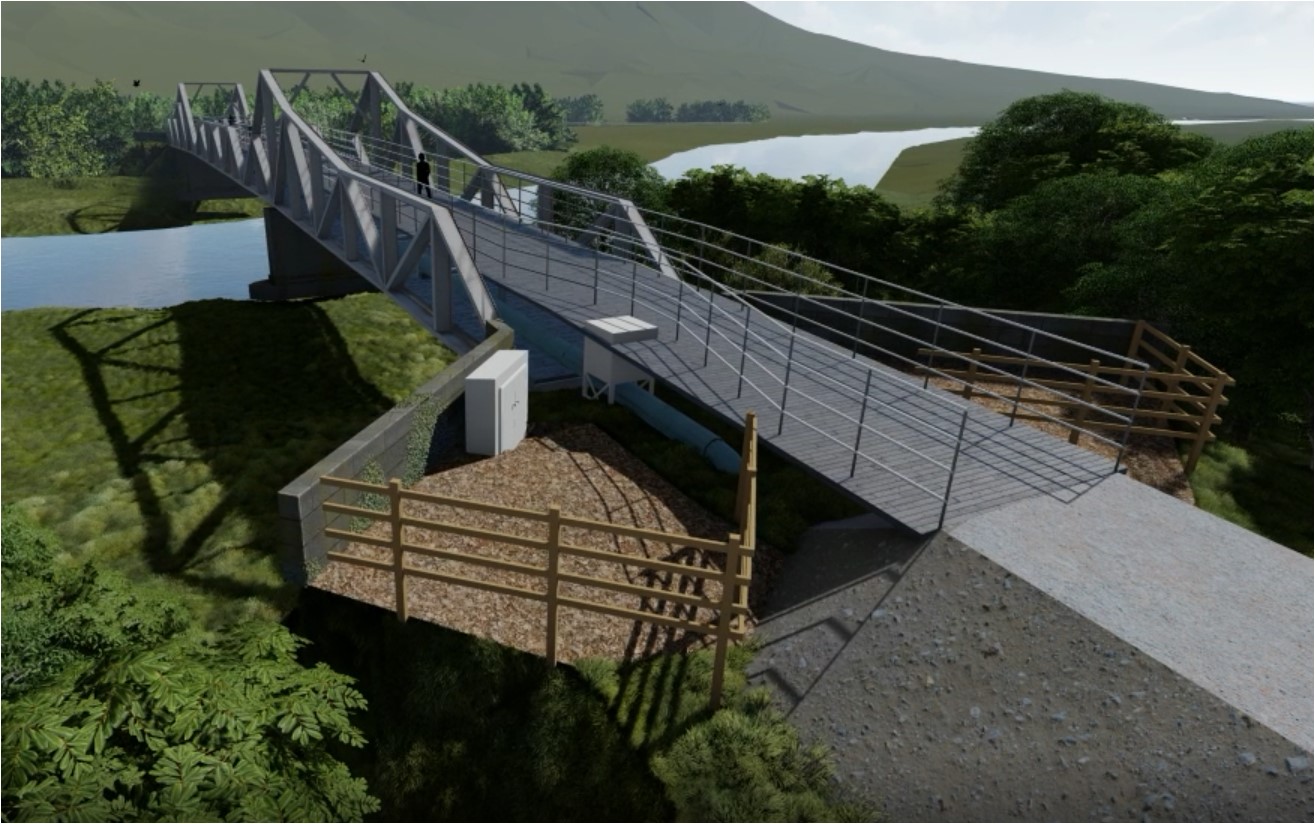 Dolgarrog pipe bridge